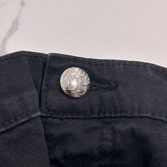 NYDJ | High Waisted Capris Pants Black Denim Button Jeans Size 10 - Picture 8 of 11